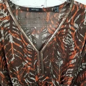 Woman by Tchibo sheer Plus size blouse size 1x